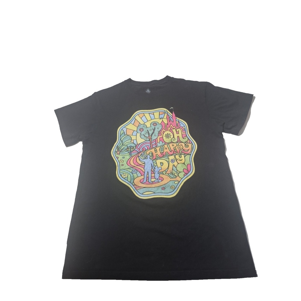 Disney Oh Happy Day Walt and Mickey Colorful 2023 T Shirt Organic Cotton Medium